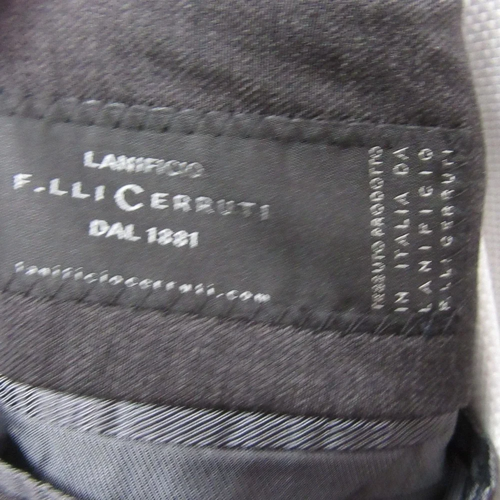 Banana Republic Sport Coat 42R Slim Gray Cerruti Italian Wool Double Vent Modern